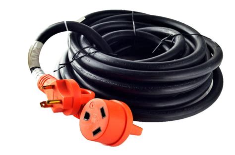 30 Amp Cynder Rv Power Extension Cord 25 Ft Orange W Handle