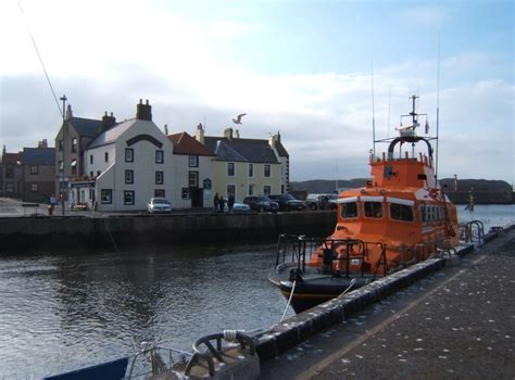 Lifeboat In Eyemouth Harbour © Barbara Carr Cc By Sa20 Geograph