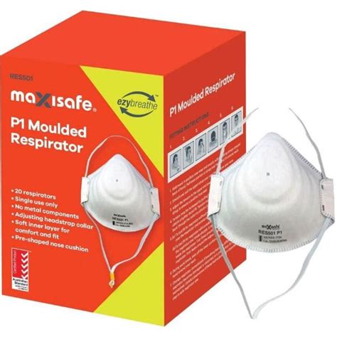 MASK P1 MOULDED RESPIRATOR EA BOX 20 RES501 FIRST AID Product