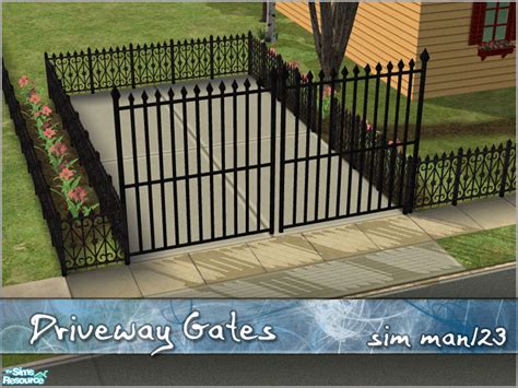 The Sims Resource Driveway Gates Tall Iron