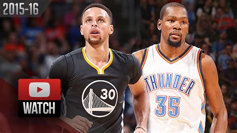 Stephen Curry Vs Kevin Durant EPIC Duel Highlights Thunder Vs Warriors MUST WATCH