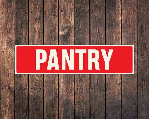 Red Pantry Sign Farmhouse Wall Decor Kitchen Pantry Sign Etsy