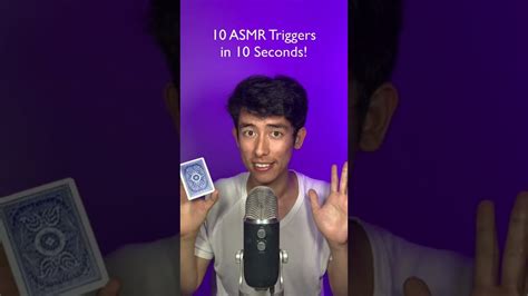 Asmr 10 Triggers 10 Seconds Speedrun Shorts Youtube