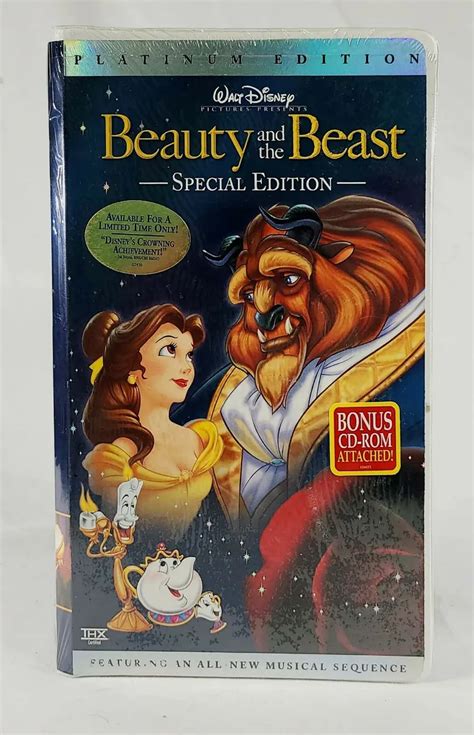 Vhs Walt Disney Platinum Edition Beauty And The Beast Special Edition