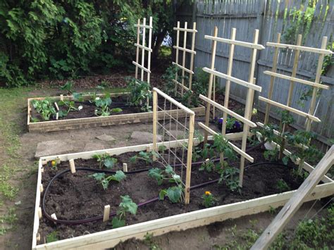 Raised Beds With Trellises For Tomatoes And Cucumbers Hobby Farms
