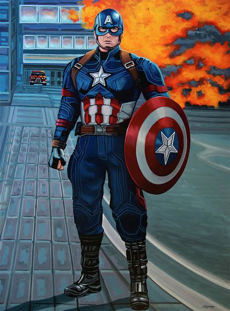 Risolvere Famiglia Reale Lontano Avengers Captain America Poster Pera