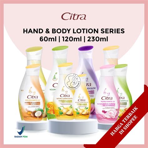Jual Citra Hand And Body Lotion Natural Glowing White Uv Night Collagen