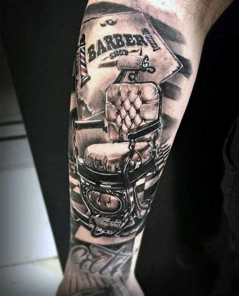 Barber Themed Mens Tattoo On Arm Artofit