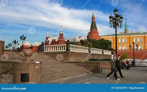 Moscow Russia September 18 2017 Famous Moscow Manezh Square
