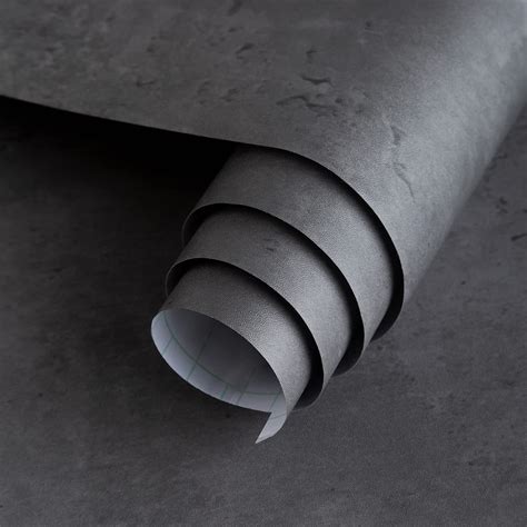 buy 16 ×118 dark grey black concrete wallpaper peel and stick 3d matte textured thick concrete