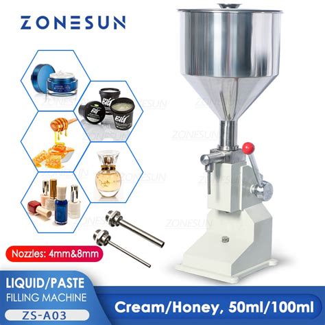 Zonesun A03 Hand Operated Filling Machine Manual Cosmetic Paste Sausage