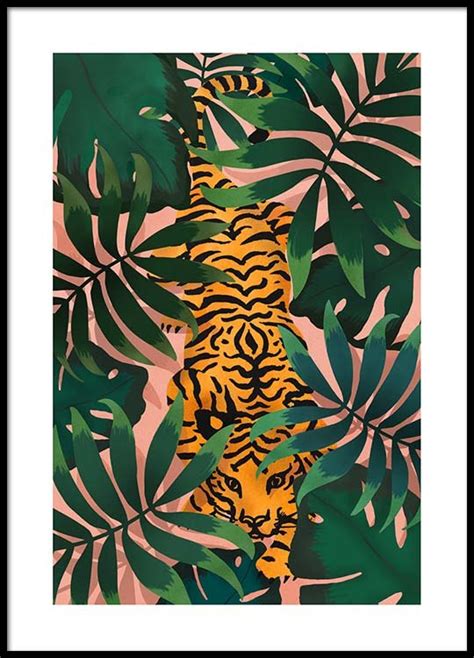 Tiger In Jungle Poster