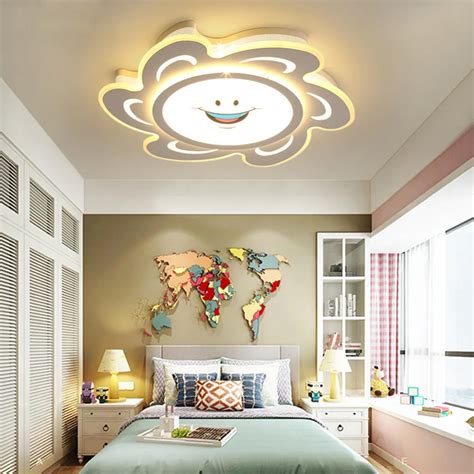 Modern Fashion Led Ceiling Light For Children Dimmable Bedroom Ceiling