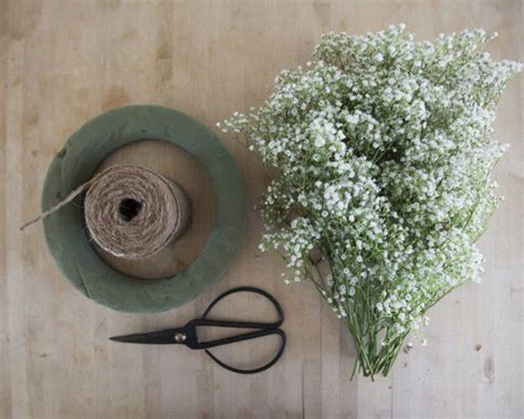 How To Make A Babys Breath Wreath Rustic Wedding Chic Small
