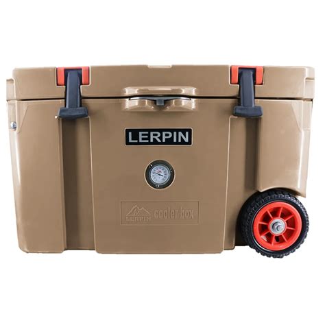Rolling Chest Roto Molded Plastic Cooler Box With Wheels Camping Ice