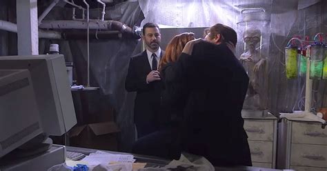 X Files Mulder And Scully Have Sex Thanks To Jimmy Kimmel Watch Now