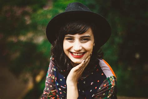 Smiling Woman People Woman Person Human Girl Female Nature Face