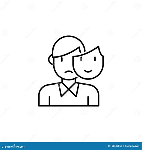 Appearance Icon Element Of Interview Icon Stock Illustration