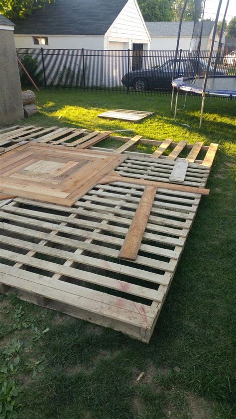 Floating Deck Ideas With Pallets