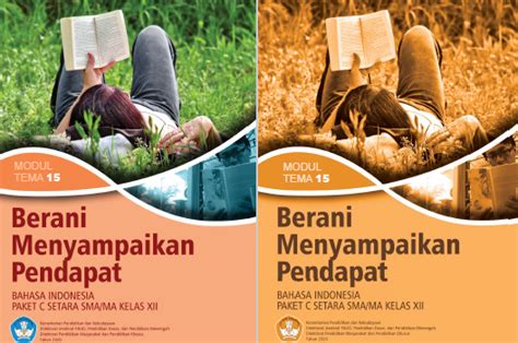 Buku Kurikulum 2013 Bahasa Indonesia Paket C Setara Smama Kelas Xii Modul Tema 15 Berani