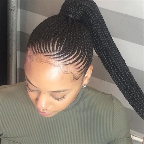 15 Photos Cornrow Updo Ponytail Hairstyles