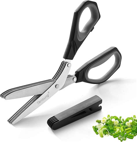 Herb Scissorsherb Shears With 5 Stainless Steel Blades And