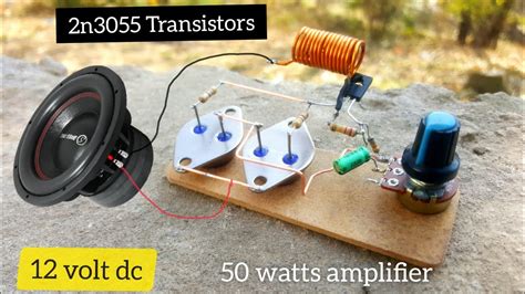How To Make Amplifier Using 2n3055 Transistors Diy Heavy Bass