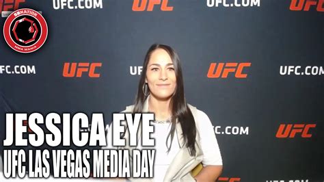 Jessica Eye Claps Back At Critics Ufc Vegas Media Day Youtube