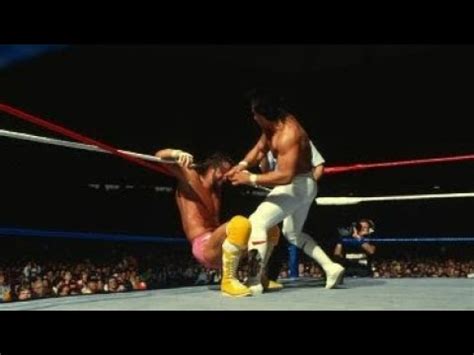 Ricky Steamboat Vs Randy Savage WWF WrestleMania III Highlights YouTube