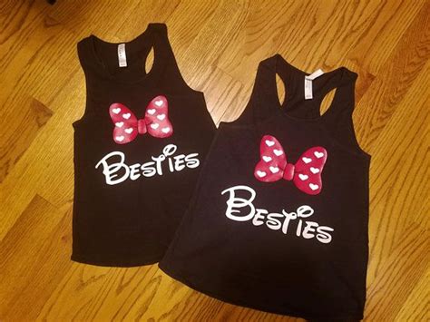 Handmade Custom Girls Disney Inspired Shirt Best Friend Disney Shirts