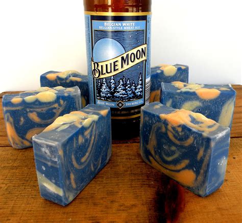 Beer Soap Made With Blue Moon Beer Once In A Blue Moon Beer Soap