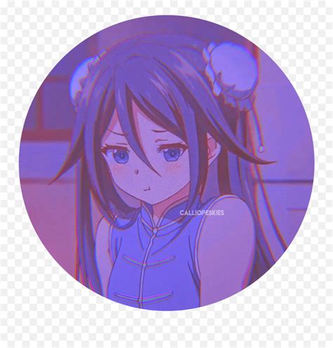 Anime Icon Icons Sticker Hime Cut Png Aesthetic Anime Girl Icon Free Transparent Png Images