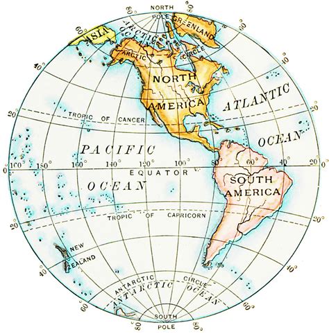 Western Hemisphere Map Countries