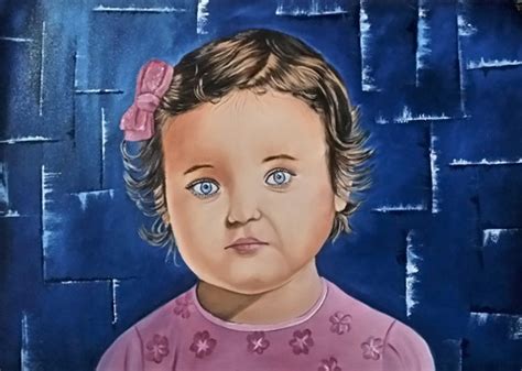 Buy Babby Girl Portrait Handmade Painting By Payal Aggarwal Codeart