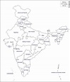 India map outline with states - India outline map with states (Southern ...