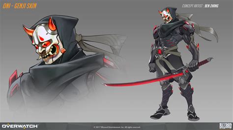 Artstation Oni Genji Skin Concept