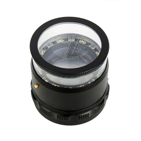 10x Illuminated Focus Adjustable Cylindrical Loupe Magnifier Measuring