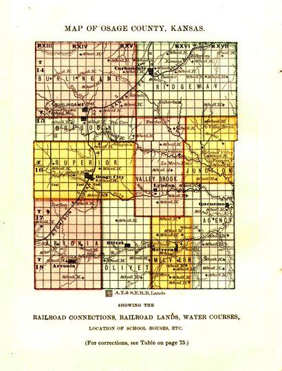 Map Of Osage County In 1877