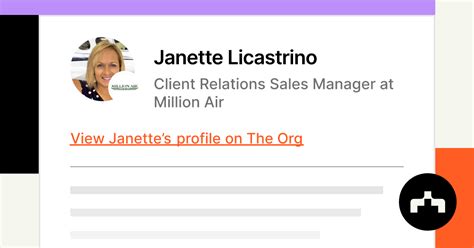 Janette Licastrino Client Relations Sales Manager At Million Air The Org