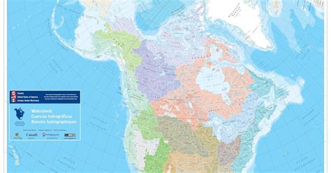 Vivid Maps On Twitter North American Watersheds Https T Co R L O VfLQ NorthAmerica Rivers