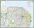 Norfolk - UK County Map - 105 x 125 cm: Amazon.co.uk: Office Products