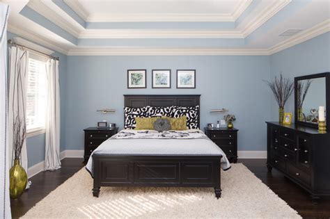 Master Bedroom With Triple Tray Ceiling Traditional Bedroom