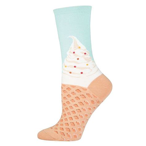 Socksmith Soft Serve Ice Cream Womens Crew Socks Mint Women Crew Socks Socks Socks Women