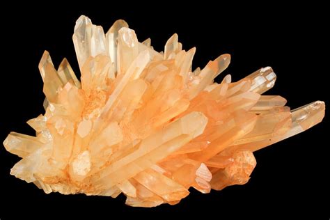 9 Tangerine Quartz Crystal Cluster Madagascar For Sale 156954