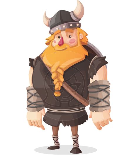 Viking Torhild The Brave Vector Cartoon Character Graphicmama