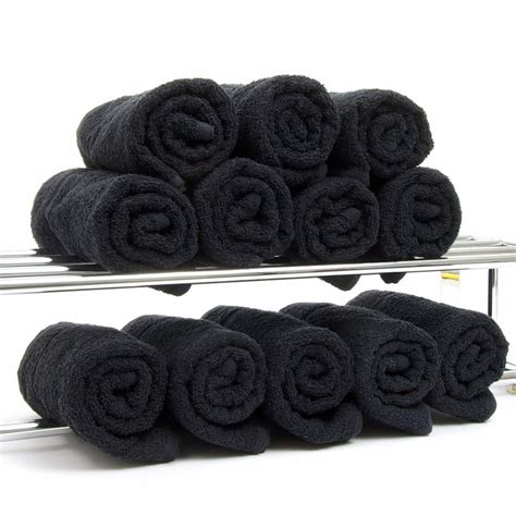 Black Salon Towels American Hotel Supplies