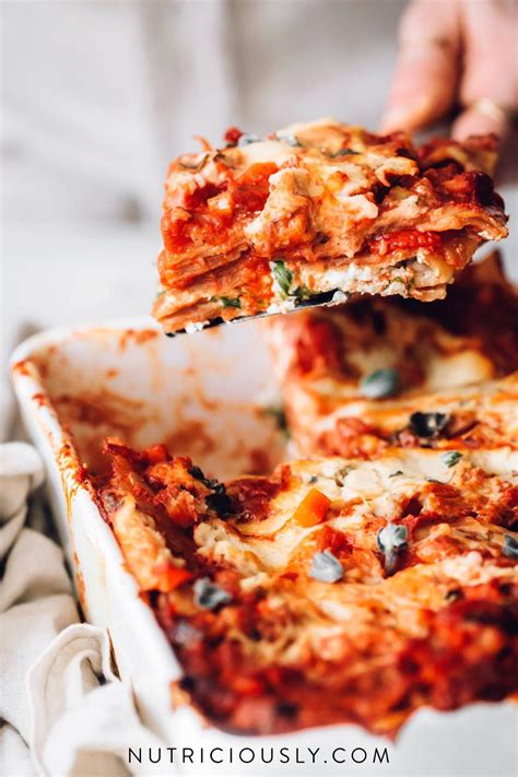 This Dairy Free Vegan Lasagna Is Made With Heaps Of Healthy Vegetables Such As Eggplant Bell