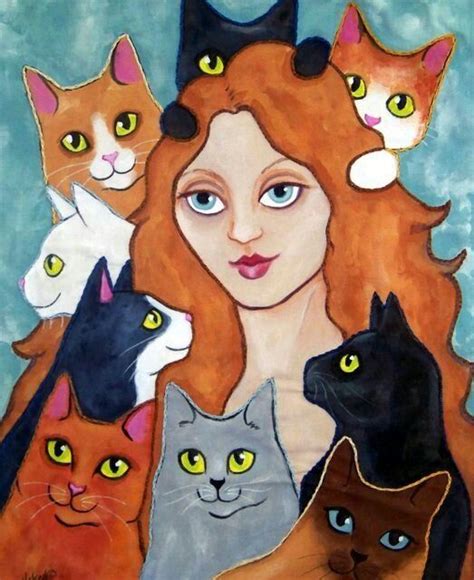Pin By Gabriella Cacciola On Gatos Cats Art Quilts Cat Art Crazy Cats