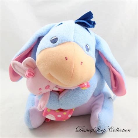 Coniglio Di Peluche Eeyore Asino FISHER Prezzo Disney Doudou Rosa 22cm