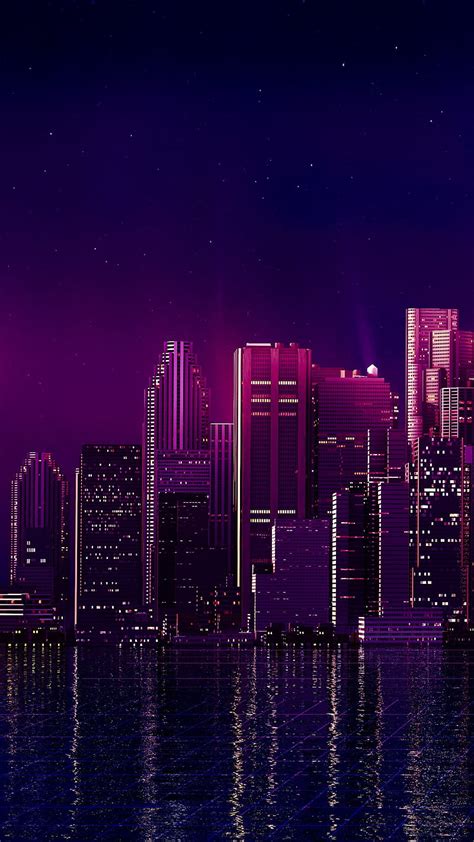 City Night Stars Wallpaper